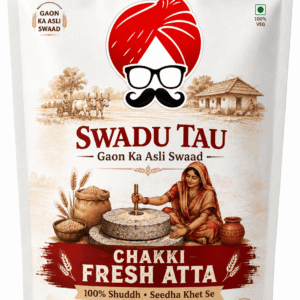 1 Kg Whole Farm Traditional Chakki Atta | Natural Fresh | Online Home Delivery