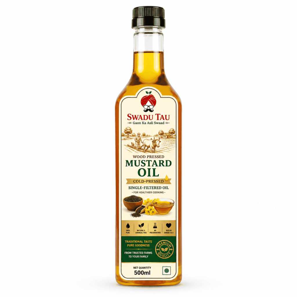500ml : Wood Pressed Mustard Oil