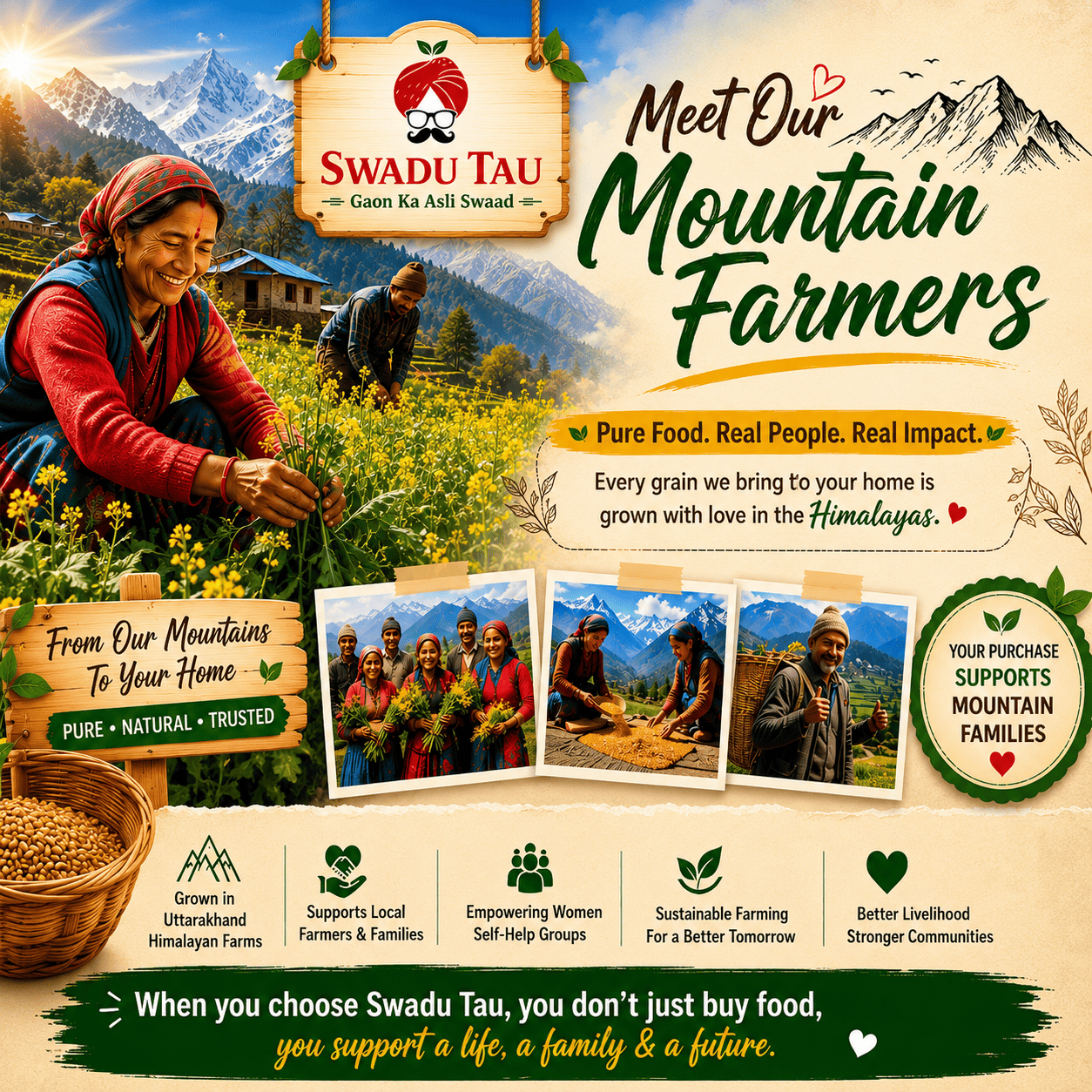 Swadu Tau Pure Native Staples Display